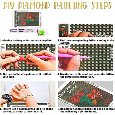 AOKLLA Diamond Painting Kits for Adults Clearance, 4 Pack Halloween Diamond  Art Kits for Kids, DIY 5D Round Full Drill Crafts Diamond dots Home Wall