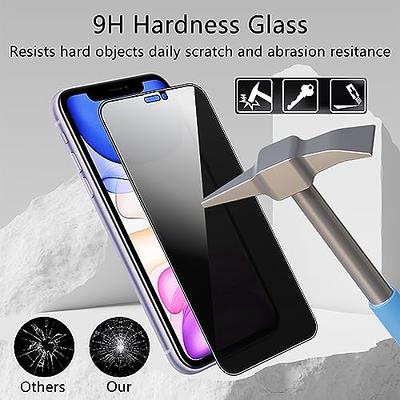 JETech Privacy Screen Protector for iPhone 11 and iPhone XR 6.1-Inch, Anti  Spy Tempered Glass Film, 2-Pack