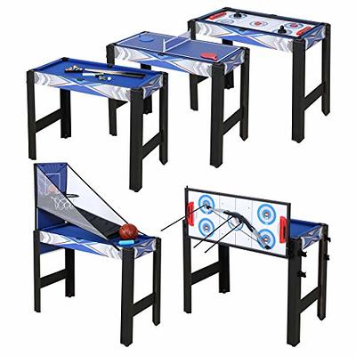 5-in-1 Multi Game Table HLC Portable Multi Game Combination Table Set  Folding Game Table with Accessories,Foosball Soccer,Ping Pong,Pool  Billiards,Air Hockey,Basketball for Indoor & Outdoor, Family - Yahoo  Shopping