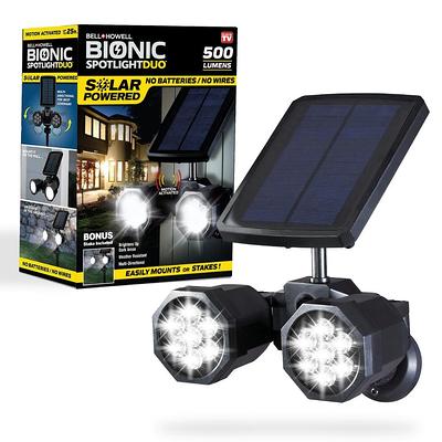 Integrating Solar Landscape Flood Lights with Solar Sign Lights