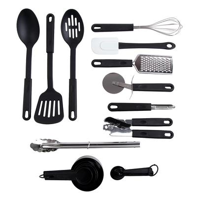 Rachael Ray Tools and Gadgets Lazy Crush & Chop, Flexi Turner, and Scraping Spoon Set, Gray