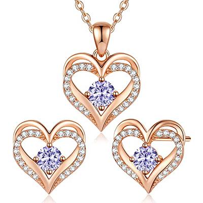 Women's Diamond Heart Pendant Chain Necklace in Sterling Silver - Silver