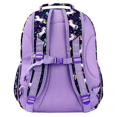 Purple Unicorn Backpack School