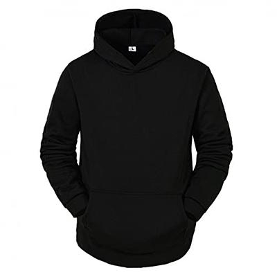 Men's Fashion Hoodies And Sweatshirts Lightweight Warm Solid Color Long  Sleeve Padded Hooded Pullover Sweater With Pockets