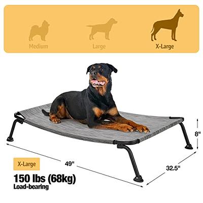  Veehoo Cooling Outdoor Elevated Dog Bed - Chewproof Raised Dog  Cots Bed for Large Dogs, Washable Pet Platform with Non-Slip Feet for  Indoor and Outdoor, Large, Blue : Pet Supplies