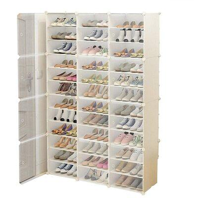 Rebrilliant 12 Pair Shoe Rack