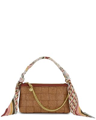 Zac Posen Belay Mini Leather & Suede Crossbody in Brown