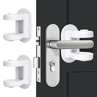 YuGtcen Door Knob Child Proof, 4 Pack Child Proof Door Lever Lock, Door  Handle Child Proof for Toddler Baby Kids Toddler, Child Safety Door Knob  Adhesive No Drilling (Door Lever Lock) 