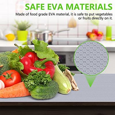 Shelf Liner Non Slip Cabinet Liners Non Slip Waterproof,Food-Grade EVA  Material Kitchen Liners for Cabinets and Drawers,Kitchen Cabinet Liners for