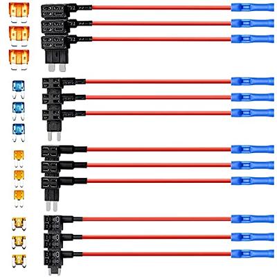 EZONEDEAL Porte-fusible 12 v add-a-circuit fuse tap adapter