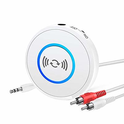 1Mii B03 Bluetooth 5.3 Transmitter Receiver for TV Home Stereo BT  Headphones, aptX Low Latency & HD Bluetooth Audio Adapter, Splitter for  Wired 