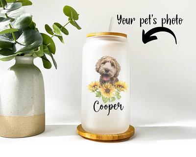 Custom Dog Glass, Beer Can Cup, Cat Beer Can Glass, Sunflower Tumbler  Portrait Gift For Dog Mom - Yahoo Shopping