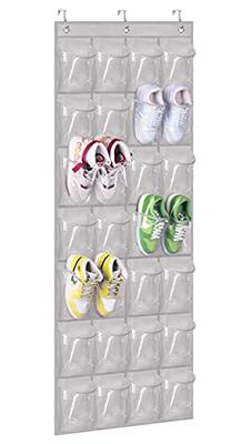 Bofoho Over The Door Shoe Organizer - Space Saving Shoe Rack for Closet  Door with 24 Pockets and Hook, Shoe Holder Back of Door Organizers for  Shoes