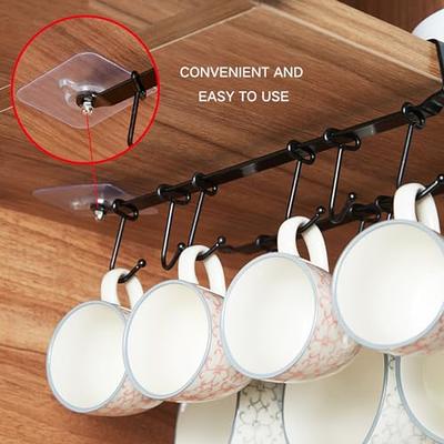 Storage Racks Cabinet Hook Cup Holder with 6 Hooks Double Row Hanging Hook  for Kitchen Spoon Coffee Cup Organizer Clothes Shelf - China Storage Racks,  Towel Shelf