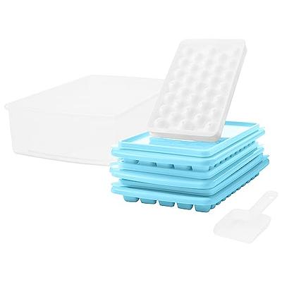 Arrow Small Ice Cube Trays for Freezer, 3 Pack, with Ice Bin - 60 Mini  Cubes Per Tray, 180 Cubes Total - Made in the USA, BPA Free - Ideal Small  Ice