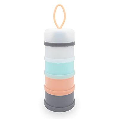 Baby Milk Powder Formula Dispenser, Non-Spill Portable and Stackable  Formula Travel Container, 3 Layers Storage Container for Protein Powder,  BPA Free 