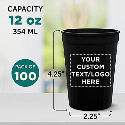 100 Custom 12 oz. Styrofoam Cups