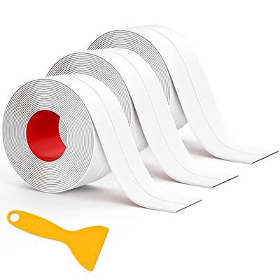 Fixmend Caulk Tape Waterproof Self Adhesive, Bathtub Caulk Strip Sealant  Tape Sealing Strip for Kitchen Countertop, Sink, Bathroom, Toilet, Floor  Wall