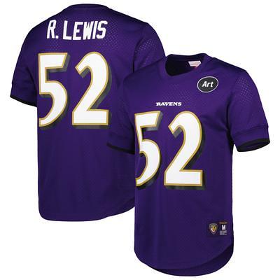 Mitchell And Ness NFL Legacy Jersey Ravens Lewis Black Purple (Mens)