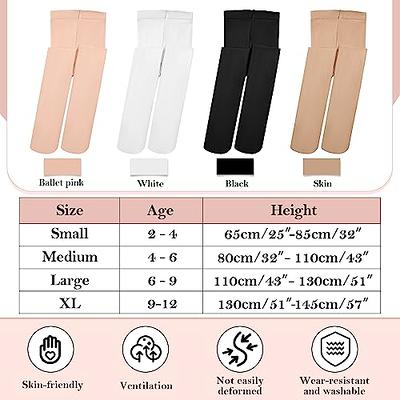 8 Pairs Girls Ballet Tights Soft Dance Tights for Toddler Convertible  Footless Tights with Hole Tights (