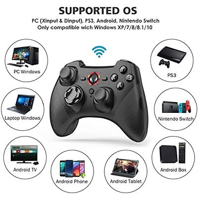 YCCSKY Wireless PC Gaming Controller for Windows (7/8/10/11), Compatible  Nintendo Switch and Steam Deck, 9 Color LED Light Gamepad with Turbo  Function, Adjustable Vibration & Headphone Jack（2.4G） - Yahoo Shopping