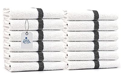 Hastings Home 10-Piece Bone Cotton Bath Towel Set (Hastings Home Bath Towels)  in Off-White