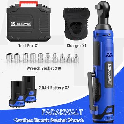 FADAKWALT 20V MAX Cordless Drill Set,Power Drill Kit with Lithium-Ion and  charger, 3/8-Inch Keyless Chuck, 2 Variable Speed 21+1 Torque Setting Power