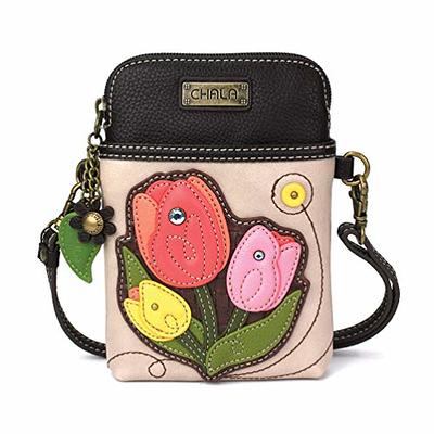 chala crossbody cell phone purse - women pu leather multicolor