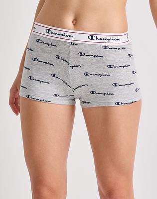 Champion Women's Heritage Boyshort Underwear, Script Logo Navy Oxford Print  M - Yahoo Shopping