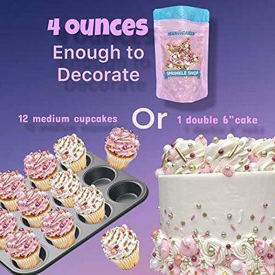 Edible Snowflake Sprinkles Party Favors Cupcake 8 Ounces