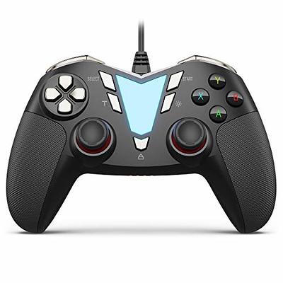 Kujian PC Gaming Controller, Wireless PC Controller Compatible with  Windows/Switch/Steam/MacOS/Android/iOS/Smart TV, Dual Vibration Gamepad  Joystick Bluetooth Game Controller with Turbo, LED Backlight 