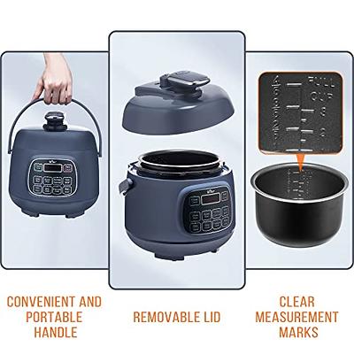 Bear Rice Cooker 3 Cups (Uncooked), Fast Electric Pressure Cooker, Portable  Multi Cooker with 10 Menu Settings for White/Brown Rice Oatmeal and More,  Nonstick Inner Pot - Yahoo Shopping