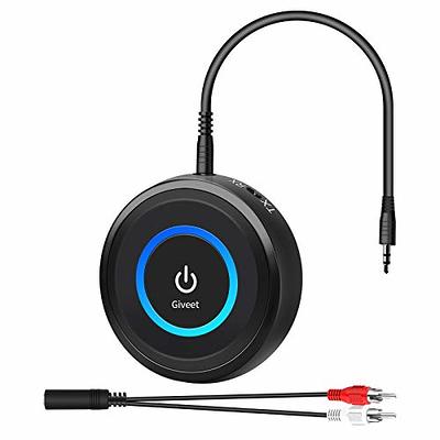 Giveet Bluetooth 5.3 Transmitter Receiver for TV to Wireless  Headphone/Speaker, aptX Adaptive/Low Latency/HD Bluetooth AUX Adapter for  PC MP3 Gym Airplane, Pairs 2 Devices Simultaneously, 16H Playtime - Yahoo  Shopping