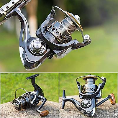 HPLIFE Spinning Reel, Saltwater Fishing Reels with Wooden Handle 13 BB  Light Weight 43LB Max Drag, 4.7:1/5.2:1 Gear Ratio Summer/ICE Fishing  Beginners Kids Friendly - Yahoo Shopping