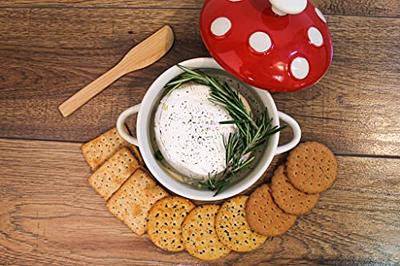 Pink Brie Baker w/ Bamboo Spreader