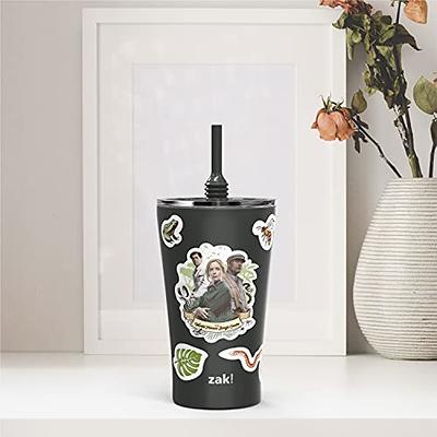 zak! designs 20oz Stainless Steel Alfalfa Tumbler, Includes Silicone Straw  and Splash Proof Lid, Travel Tumbler Keeps Drinks Cold (20oz, Charcoal),  Jungle Cruise - Yahoo Shopping