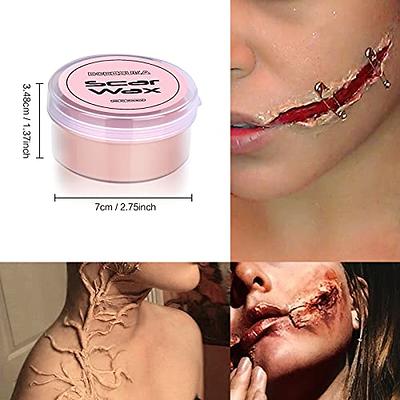 Lictin Halloween Special Effects SFX Zombie Makeup Kit - 9 Colors Bruise  Makeup Face Body Painting Palette + Scar Wax with Spatula + Fake Blood  Spray