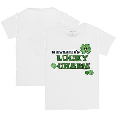 Youth Tiny Turnip White Milwaukee Brewers Lucky Charm T-Shirt - Yahoo  Shopping