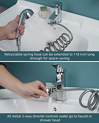 Sink Faucet Sprayer Attachment, Shower Head Attaches To Tub Faucet