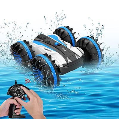  Amphibious RC Car for Kids-Waterproof 2.4 GHz 4WD