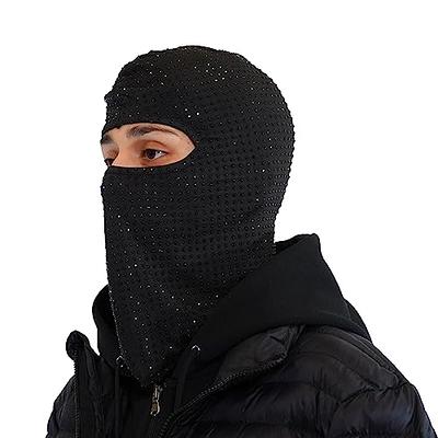 GCBalaclava Rhinestone Ski mask Fully Iced Out Trending Fashion Yeat  Sheisty Balaclava Rapper Winter Face mask Hood One Size (Black On Black) -  Yahoo Shopping