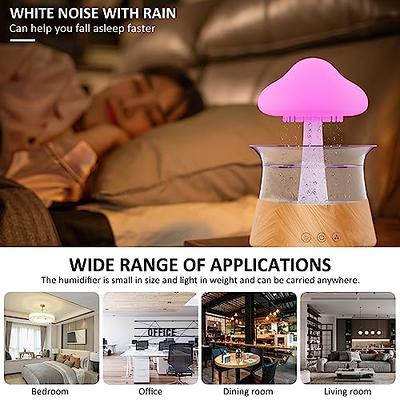 Rain Cloud Humidifier - Water Drip White Noise Machine and Oil