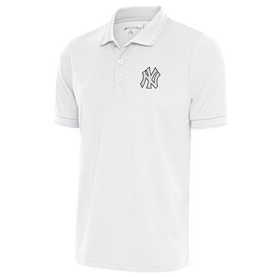 Men's Antigua Silver/Gray New York Giants Metallic Logo Nova Polo