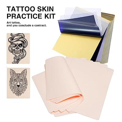 Tattoo Skin Practice with Stencil Paper, Urknall 40PCS 1mm Thick Fake Skin  and Tattoo Transfer Paper Kit Including 10PCS Tattoo Skin and 30PCS Tattoo  Stencil Paper for Tattoo Supplies - Yahoo Shopping