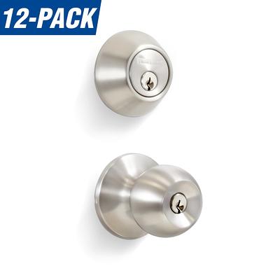 Accent Satin Nickel Single Cylinder Deadbolt & Door Lever Combo