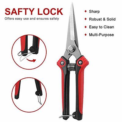 Kynup 2Packs Pruning Shears for Gardening, Garden Shears Heavy Duty,  Professional Bypass Pruner Hand Shears, Tree Trimmers Secateurs, Garden  Clippers for Plants, Hedge Shears, Garden Tools (Red) - Yahoo Shopping