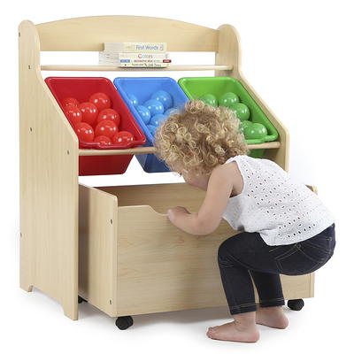  GONICVIN Toy Storage Cabinet Unit, Plastic Storage Rack