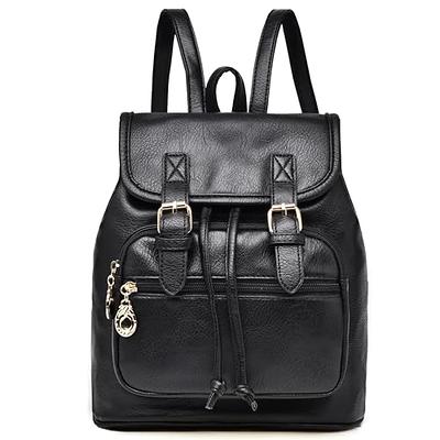 Backpack Purse for Women Large Capacity Leather Shoulder Bags Cute