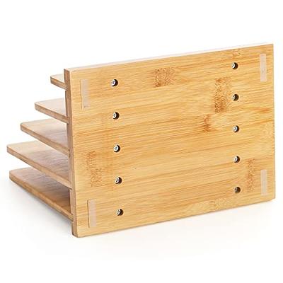 5 Drawer + Storage Slot Wood Desktop Organizer