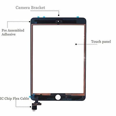  Lcds for iPad Mini 4 LCD Mini4 A1538 A1550 LCD Display Touch  Screen Digitizer Panel Assembly Replacement Part + Free Tool +Tempered  Glass Tools (Black) : Electronics